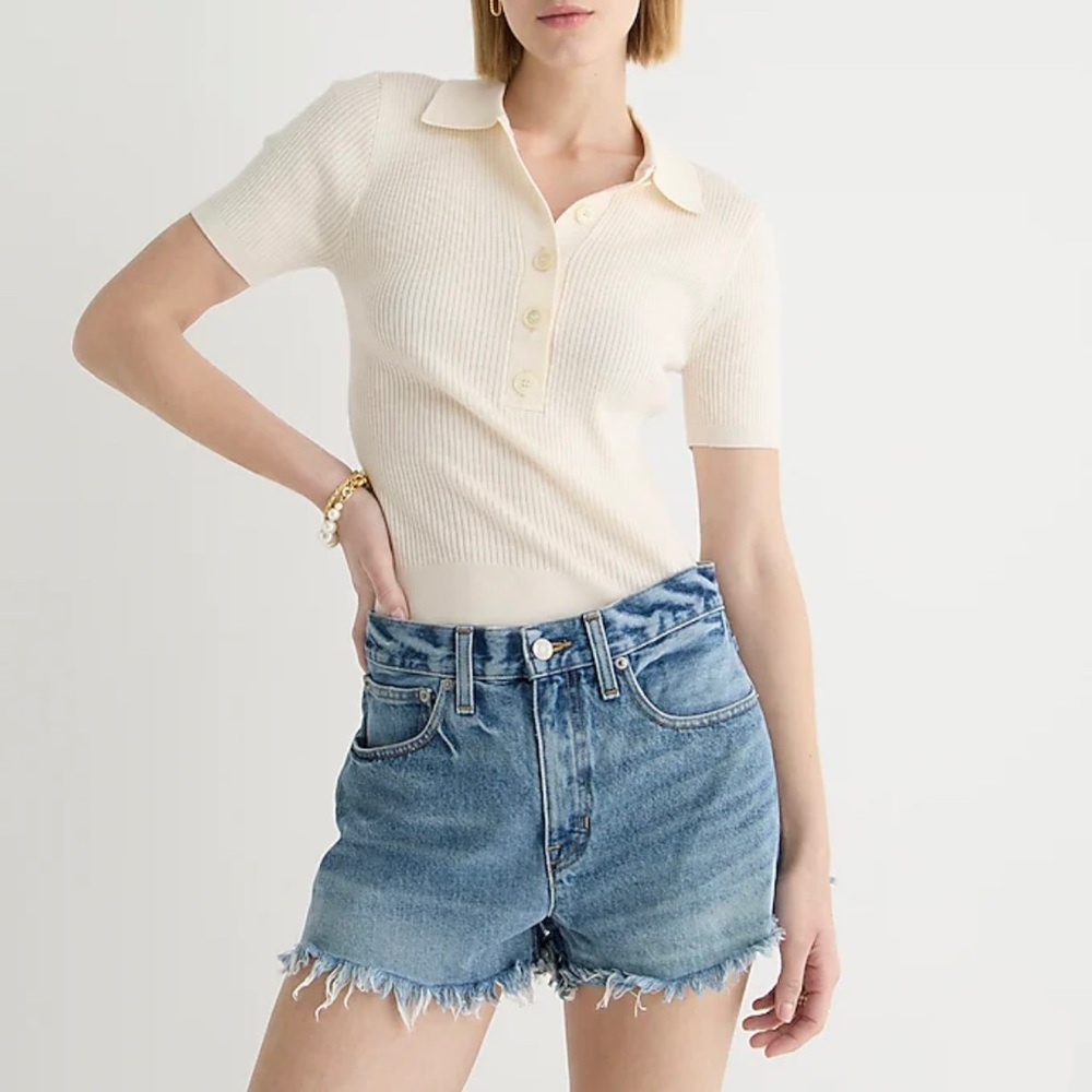 J. CREW RELAXED DENIM SHORT IN BAXTER STREET WASH SIZE 30 (10) NWT